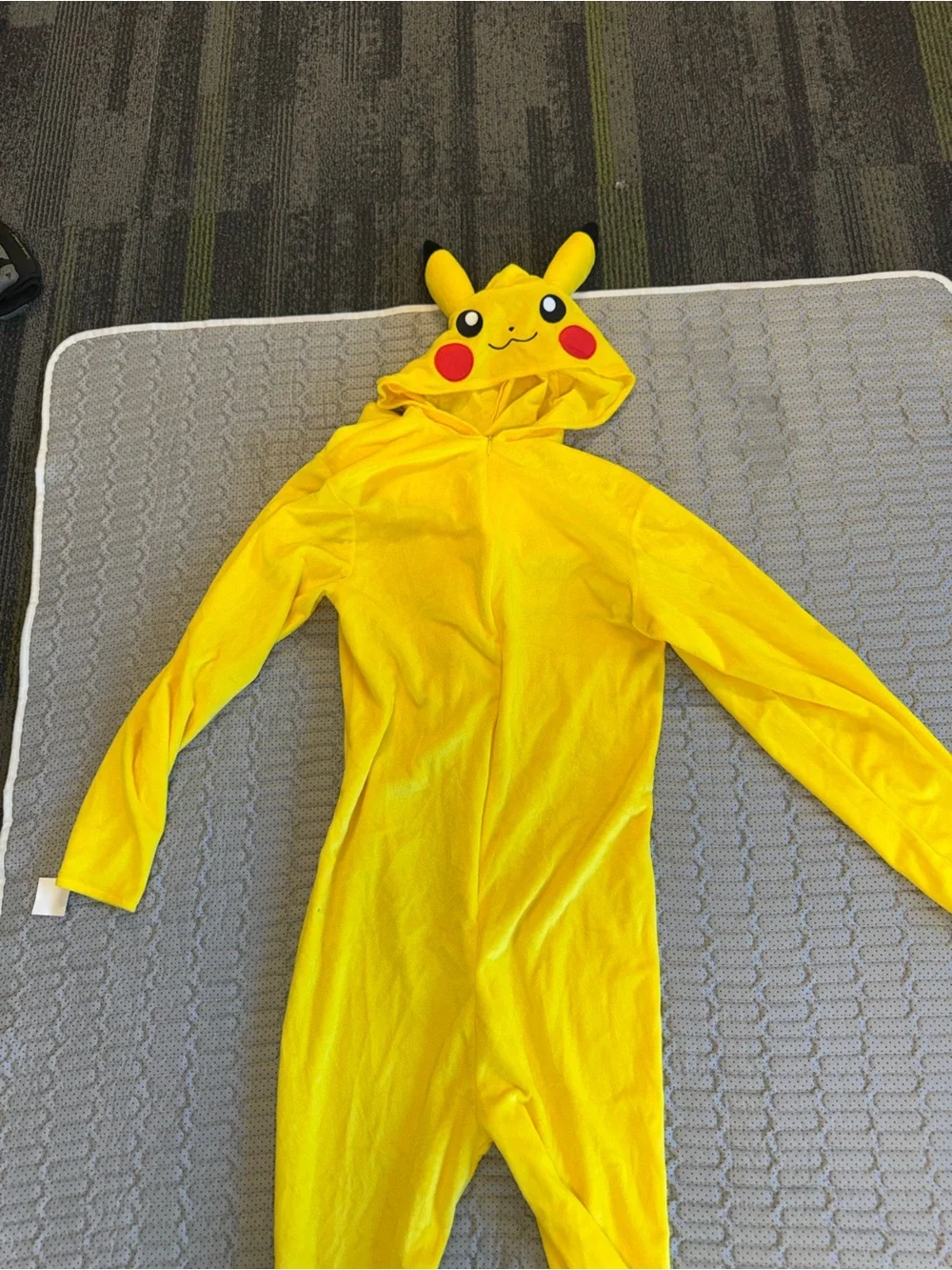 Pokemon Yellow Pikachu Hooded Kids One-Piece Footie